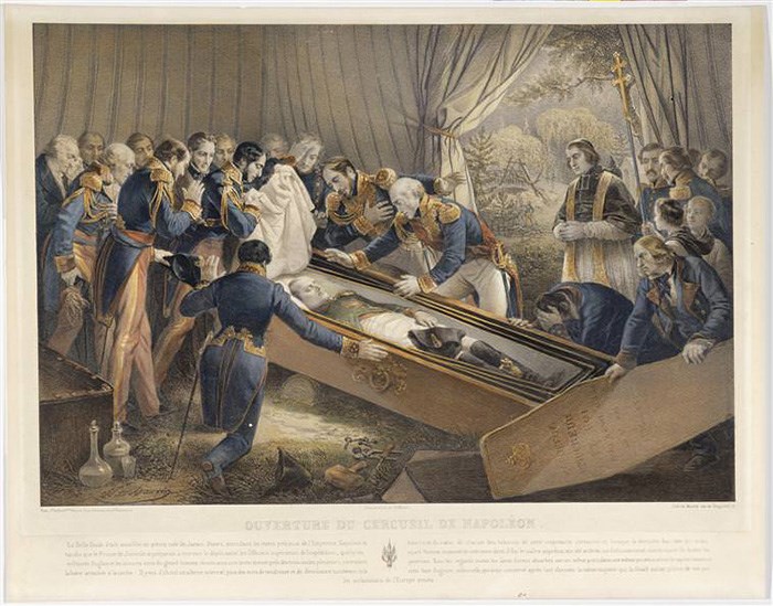 Н. Марин. Открытие гроба Наполеона на острове Святой Елены