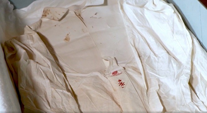 Та самая рубашка со следами крови Николая II